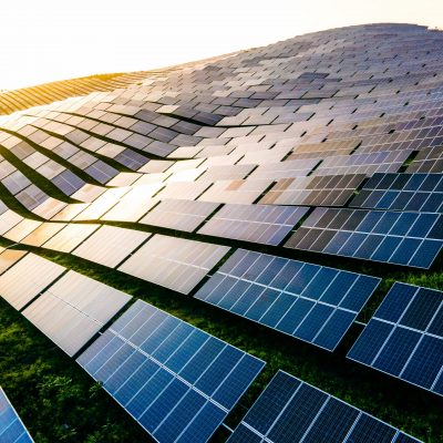 Aerial View Solar Panel